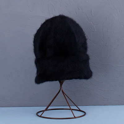 2022. aasta uus mood Küüliku karusnahast Beanies Pehme Soe kohev Erksavärviline siidist talvemüts naistele Müts Skullies Beanies Kapoti müts