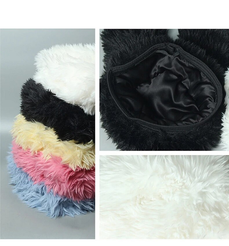 Y2k Trušu ausis Plīša cepures Jauki Meiteņu Ziemas Beanie Pulovers Cepures Sieviešu Lolita Biezinātas Siltas Smieklīgas ballītes Fleece Cepures