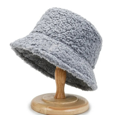 Sieviešu Bucket Hat Plīša Panamas cepures Femme Outdoor Saglabā siltumu Rudens Ziemas Korejas stila Modes Ausu Aizsardzība Zvejnieka cepure