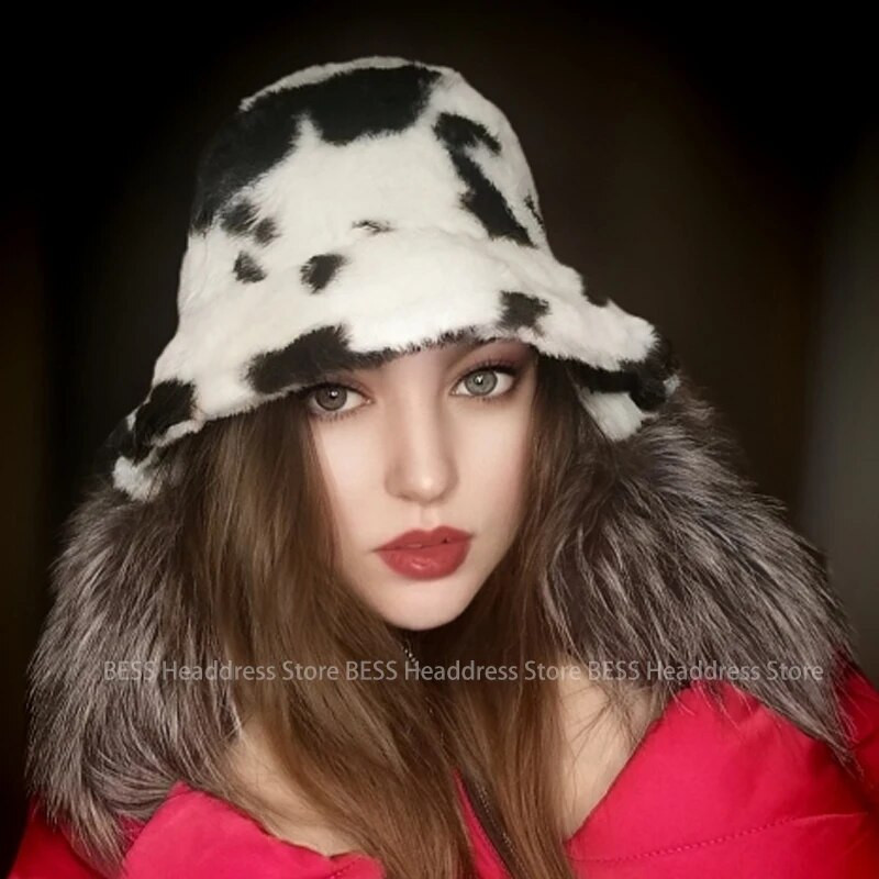 Sieviešu Bucket Hat Plīša Panamas cepures Femme Outdoor Saglabā siltumu Rudens Ziemas Korejas stila Modes Ausu Aizsardzība Zvejnieka cepure