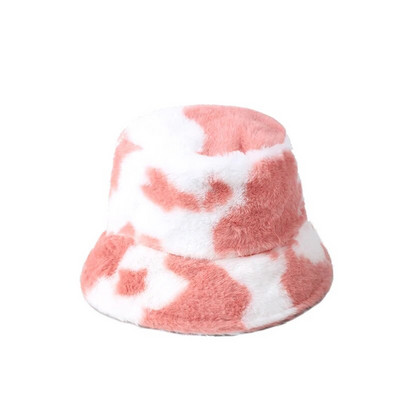 Kohevad soojad ämbrikübarad Naiste Luksuslik Paks Leopardimustriline Naiste Päikesemütsi Sügistalvine Kalamees Panama Igapäevased aksessuaarid