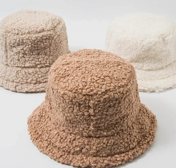 Γυναικείο καπέλο από συμπαγή τεχνητή γούνα Ζεστό γυναικείο καπέλο από ψεύτικη γούνα Χειμερινό καπέλο για γυναικείο αντηλιακό εξωτερικού χώρου αντηλιακό καπέλο Panama Lady Cap