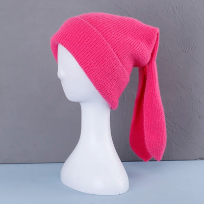 2023. g. jaukas Truša ausis Pupiņas Mīksta Silta Pūkaina Ziemas Cepure Sievietēm Adīta Cepure Skullies Beanies Sieviešu pārsegs Vienkrāsains