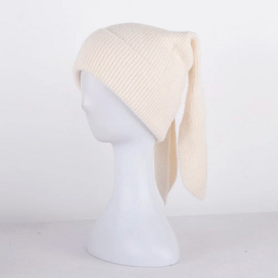 2023. g. jaukas Truša ausis Pupiņas Mīksta Silta Pūkaina Ziemas Cepure Sievietēm Adīta Cepure Skullies Beanies Sieviešu pārsegs Vienkrāsains
