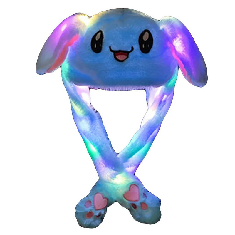 Gaiša truša ausu cepure Mode Jauka vīriešu un sieviešu plīša ietīšana multfilma Trusis dzīvnieks plīša cepure kustīga smieklīga ausis silta cepure