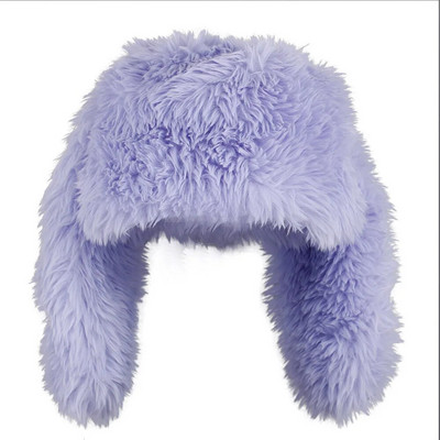 2023. gada kažokādas Vienkrāsains Truša ausis Trikotāžas cepure Niša Dizaina Personība Modes Cepure Vīriešiem Sievietēm Jauki Silti Ziemas Hip-hopa Cepures