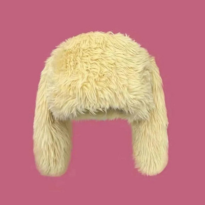 2023. gada kažokādas Vienkrāsains Truša ausis Trikotāžas cepure Niša Dizaina Personība Modes Cepure Vīriešiem Sievietēm Jauki Silti Ziemas Hip-hopa Cepures