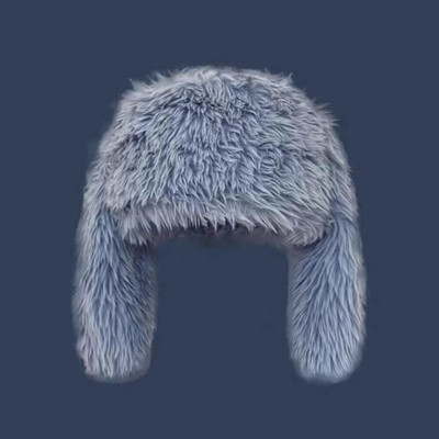 2023. gada kažokādas Vienkrāsains Truša ausis Trikotāžas cepure Niša Dizaina Personība Modes Cepure Vīriešiem Sievietēm Jauki Silti Ziemas Hip-hopa Cepures