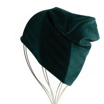 Γυναικεία μόδα Γυαλιστερό Rhinestone Beanie Φθινοπωρινό Χειμώνα Γυναικείο καπέλο Casual Γυναικείο βελούδινο ύφασμα μαλακό καπάκι Skullies Bonnet