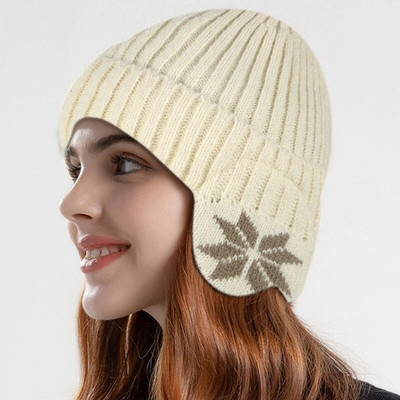 Vīrieši Sievietēm ziemas siltas plīša trikotāžas Benines Snow Fashion Skullies Cepure Unisex Jauna āra aukstumizturīga ausu aizsardzība vilnas vāciņi