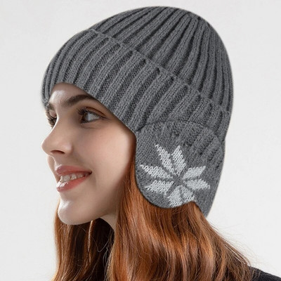 Vīrieši Sievietēm ziemas siltas plīša trikotāžas Benines Snow Fashion Skullies Cepure Unisex Jauna āra aukstumizturīga ausu aizsardzība vilnas vāciņi