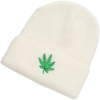 Fashion Weed Leaf Hip Hop Punk Beanies Ανδρικά χειμωνιάτικα καπέλα Ζεστό καπέλο τουρμπάνι Γυναικεία Skullcaps Beanie Adul αξεσουάρ