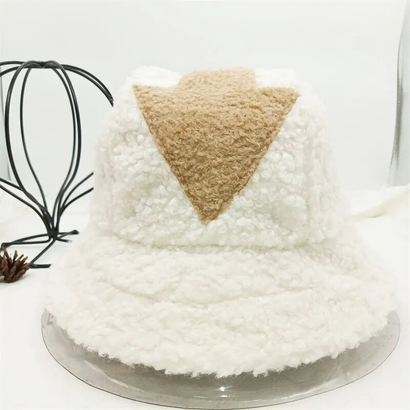 Ziemas Appa mākslīgās kažokādas pūkainas kausa cepures sievietēm āra silta saules cepure Mīksta samtaina pūkaina zvejnieka cepure meitene modes Panama cepure