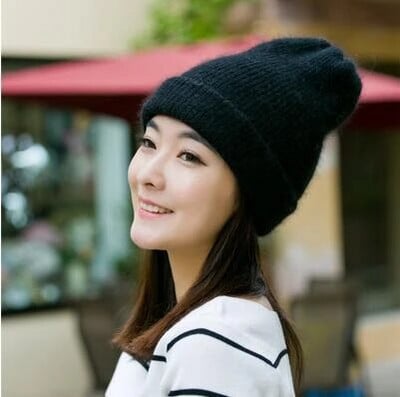 2019. gada jaunas augstas kvalitātes ziemas cepures sievietēm ar kašmira pupiņām Ladise trikotāžas vilnas skullies vāciņš Angora Pompom Gorros