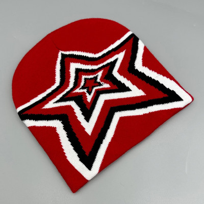 Vīriešu sieviešu trikotāžas beanie Y2K vāciņš ziemai rudens Mīkstas akrila siltas cepures ikdienas ikdienas hiphopa cepures Bezmaksas piegāde Labi elastīgi
