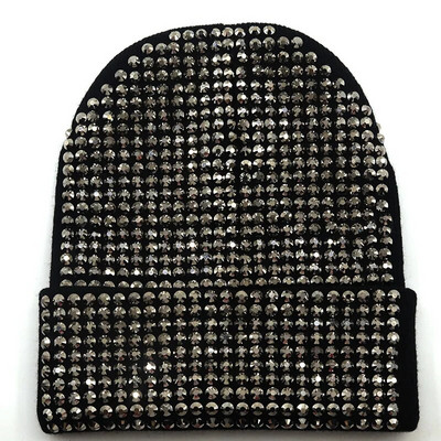 New Diamond Skullies Beanies Мъжка зимна шапка Дамски плетени шапки за Mrs Cap Winter Beanie Hat Gorro Warm Brimless Bonnet lady Cap