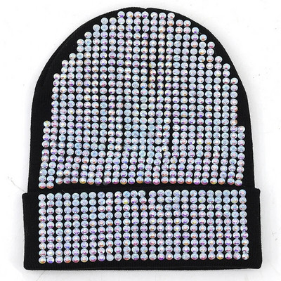 2022. gada jaunas siltas, akrila trikotāžas mākslīgā dimanta cepures rudenī un ziemā sievietēm vīriešiem, kalnu kalnu hiphopa pupiņām