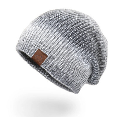 Γυναικεία πλεκτά καπέλο γούνα επένδυση Skullies Beanies κασκόλ Καπέλο Καπέλο Γυναικεία χειμερινή μόδα Πιο ζεστά καπέλα με βαφή γραβάτα για γυναίκες
