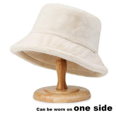 1 gab Ziemas sieviešu abpusēji valkājama spaiņa cepure Jēra vilnas cepure Pilnīga vilna, silta zvejnieka cepure Sieviešu ikdienas peldcepures 2023