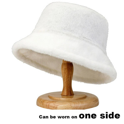1 gab Ziemas sieviešu abpusēji valkājama spaiņa cepure Jēra vilnas cepure Pilnīga vilna, silta zvejnieka cepure Sieviešu ikdienas peldcepures 2023