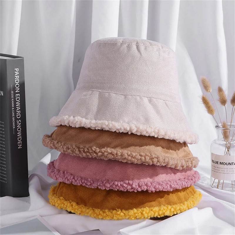 1 gab Ziemas sieviešu abpusēji valkājama spaiņa cepure Jēra vilnas cepure Pilnīga vilna, silta zvejnieka cepure Sieviešu ikdienas peldcepures 2023