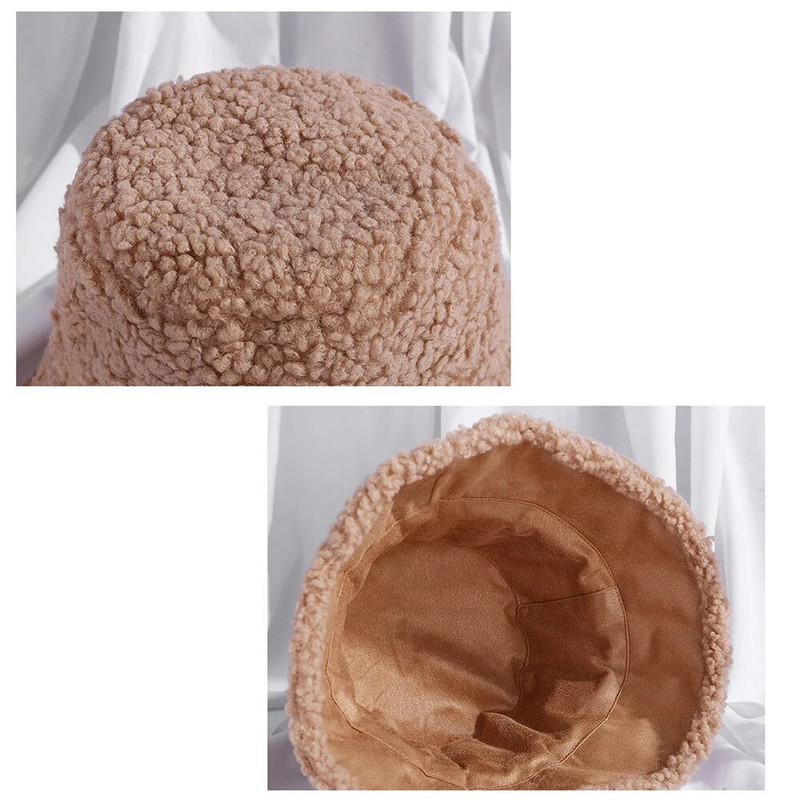 1 gab Ziemas sieviešu abpusēji valkājama spaiņa cepure Jēra vilnas cepure Pilnīga vilna, silta zvejnieka cepure Sieviešu ikdienas peldcepures 2023