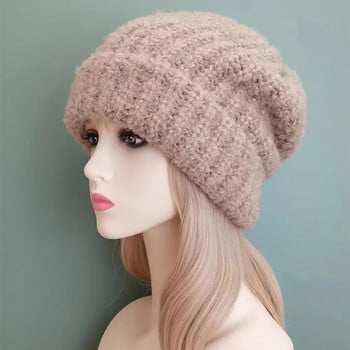 Νέα γυναικεία χειμερινά καπέλα σε στυλ Kpop Γυναικεία Slouchy Beanie Casual Χειμερινά πλεκτά καπέλα Streetwear Χειμερινό καπέλο