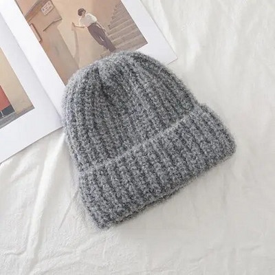 Jaunas sieviešu kpop stila ziemas cepures sieviešu slouchy beanie ikdienas ziemas trikotāžas cepures Streetwear ziemas cepures