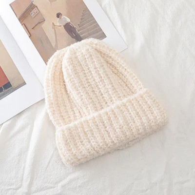 Jaunas sieviešu kpop stila ziemas cepures sieviešu slouchy beanie ikdienas ziemas trikotāžas cepures Streetwear ziemas cepures