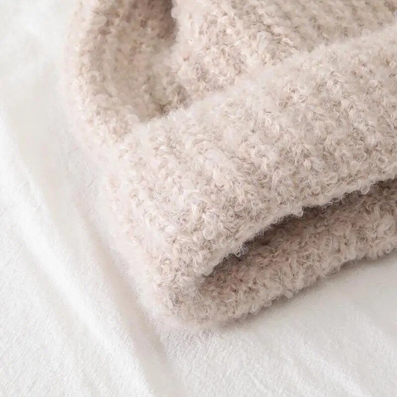 Jaunas sieviešu kpop stila ziemas cepures sieviešu slouchy beanie ikdienas ziemas trikotāžas cepures Streetwear ziemas cepures