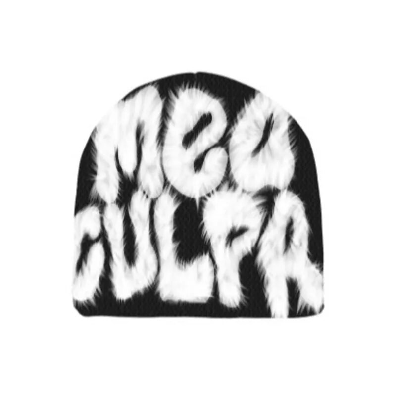 Beanie Quality Rabbit Fur kašmira Cepures Kapuces Beanies Y2K Vīrieši Sieviešu Cepure Kpop Ins Net Red Design Cepures Cepures Ziemas шапка 모자