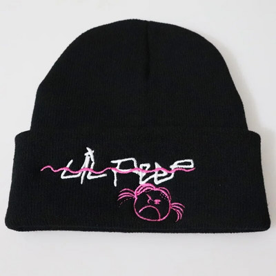 Lil Peep Beanies Kootud Tikandid Müts Talvine Sügis Õues Peo Mütsid Mõõna Hip Hop Mütsid Mansetid Unisex Naistele Meestele Kingitused