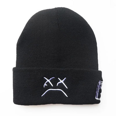 Lil Peep Beanies Kootud Tikandid Müts Talvine Sügis Õues Peo Mütsid Mõõna Hip Hop Mütsid Mansetid Unisex Naistele Meestele Kingitused