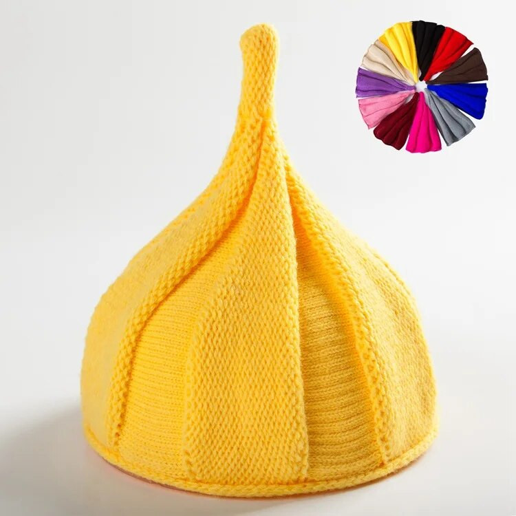 2021. gada modes ziemas cepures ar pupiņām sievietēm vīriešiem, siltas, smailas adīšanas, biezas cepures Casua vienkrāsainas sieviešu modes cepures