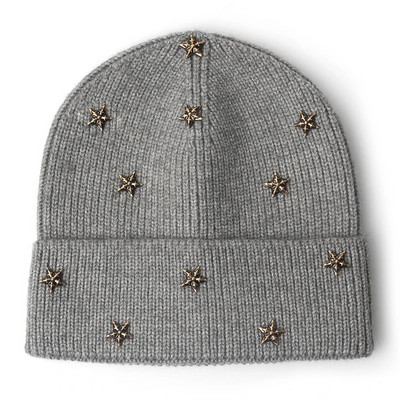 Pentagramma pupiņas Cepures Eleganta sieviešu Unisex silta dāmu rudens ziemas cepure Moderna hiphopa svītraina beanie chapeu sievišķīga cepure