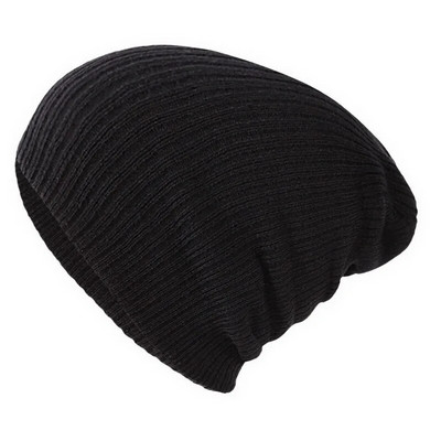 Bonete noi de tricotat Seci de iarnă pentru bărbați, femei, pălărie caldă de culoare solidă, croșetat din lână moale, unisex, pălărie cu șapcă rece.