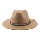 Kauboikübar naiste talvemütsid Naiste mütsid Meeste mütsid Fedoras Vilditud Panama Müts Western Cowboy Vintage Solid Fedoras Chapeau Femme