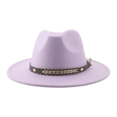Kauboikübar naiste talvemütsid Naiste mütsid Meeste mütsid Fedoras Vilditud Panama Müts Western Cowboy Vintage Solid Fedoras Chapeau Femme