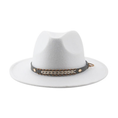 Kauboikübar naiste talvemütsid Naiste mütsid Meeste mütsid Fedoras Vilditud Panama Müts Western Cowboy Vintage Solid Fedoras Chapeau Femme
