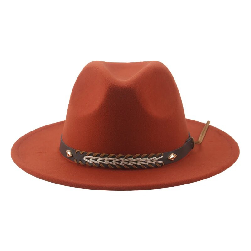 Cowboy Cepure Ziemas Sieviešu Cepures Cepures Sievietēm Vīriešu Cepures Fedoras Filcēta Panamas Cepure Rietumu kovboju vintage Solid Fedoras Chapeau Femme