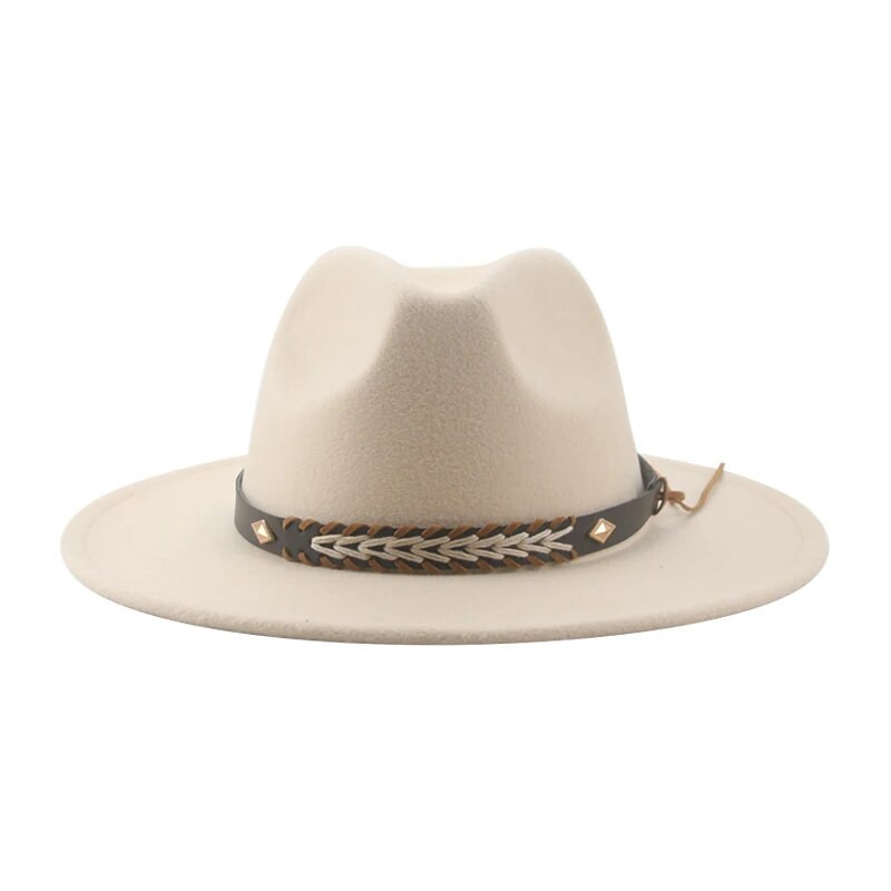 Cowboy Cepure Ziemas Sieviešu Cepures Cepures Sievietēm Vīriešu Cepures Fedoras Filcēta Panamas Cepure Rietumu kovboju vintage Solid Fedoras Chapeau Femme
