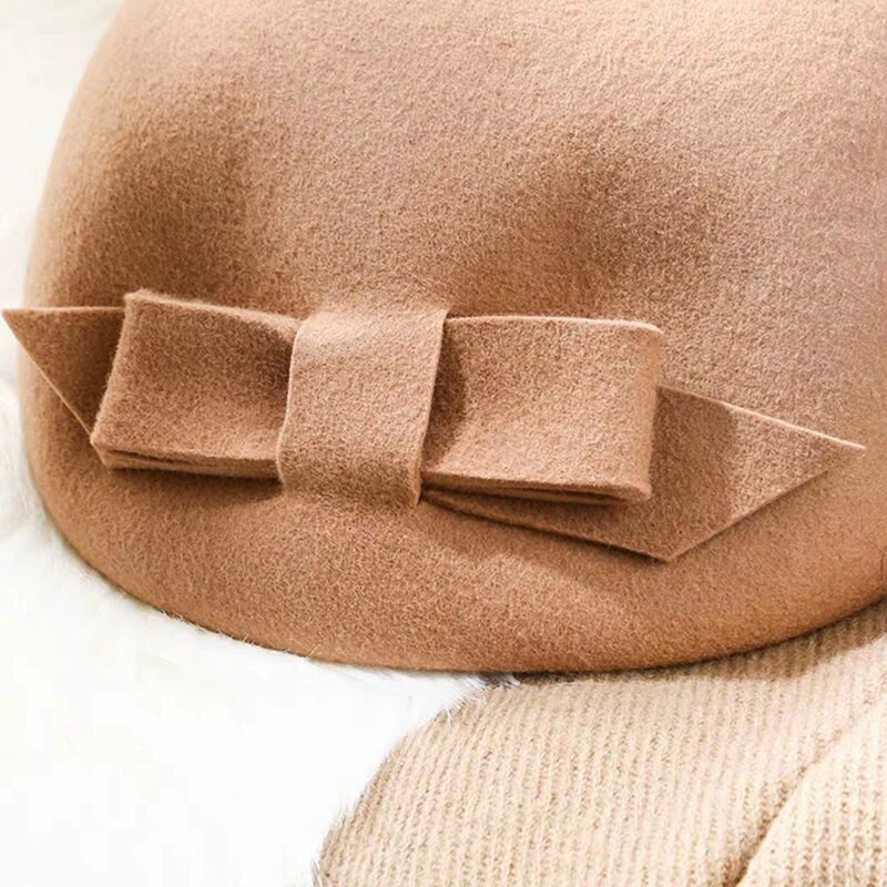 2019. gada beretes vilnas sieviešu vilna, eleganta Fedora cepure, dāmu bantīte, britu masīvas kāzas rudens ziemas klasiskā mākslinieka cepure, sieviete