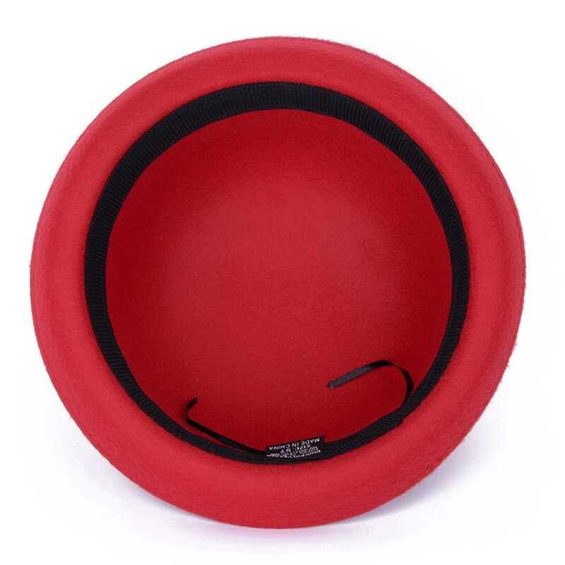 sügistalv Naiste villane viltkübar Fedoras soe pehme Ametlik printsessmüts vabaaja müts chapeau GH-34