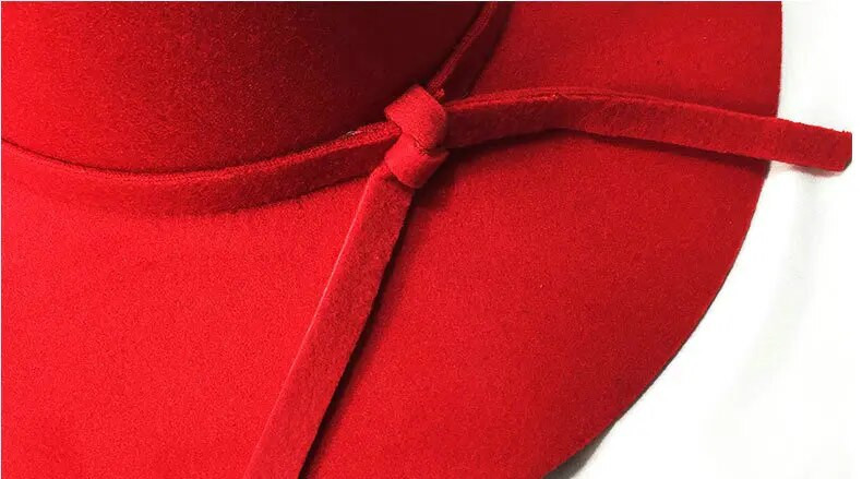 Naiste talvemütsid Naistele Tüdrukutele Moodne laia äärega ämber Fedorase mütsid Elegantne daam Uus stiilne talvemüts, villane Fedorase müts