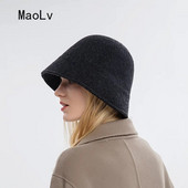 Vuneni šešir s korejskom modom Japanski retro jesenski zimski pleteni panama šešir Ribarski šešir Fedora šešir Ženski crni šeširi