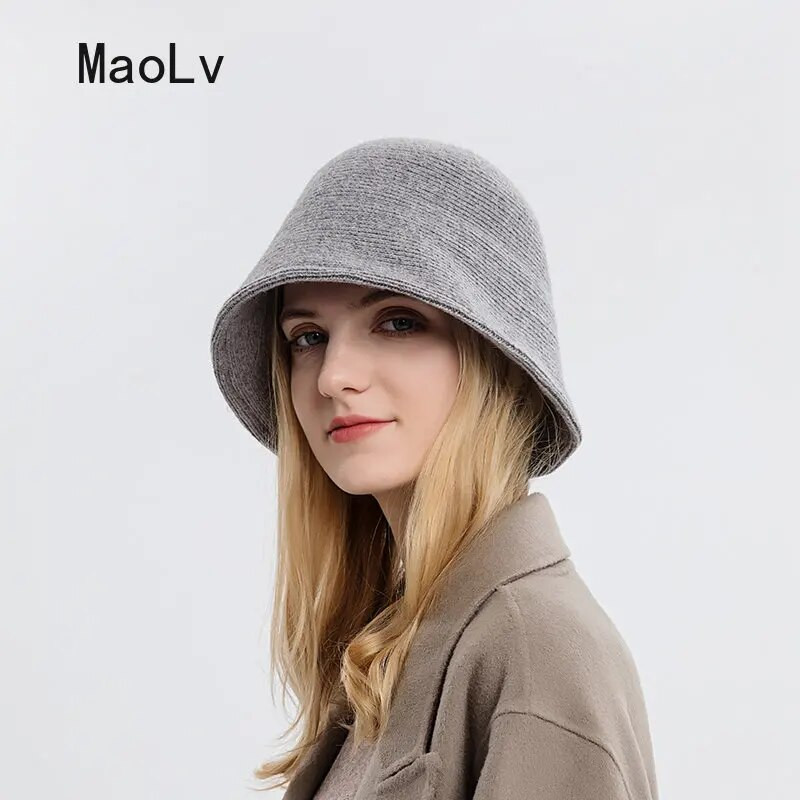 Vuneni šešir s korejskom modom Japanski retro jesenski zimski pleteni panama šešir Ribarski šešir Fedora šešir Ženski crni šeširi