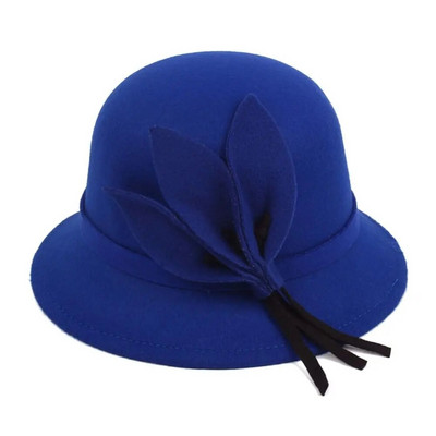 Καπέλο Fisherman Κομψό μάλλινο τσόχινο κουβά Καπάκι Church Bowler Καπέλα Cloche Γυναικεία Vintage ρετρό καπέλο Φθινοπωρινό Χειμώνα ζεστό καπέλο