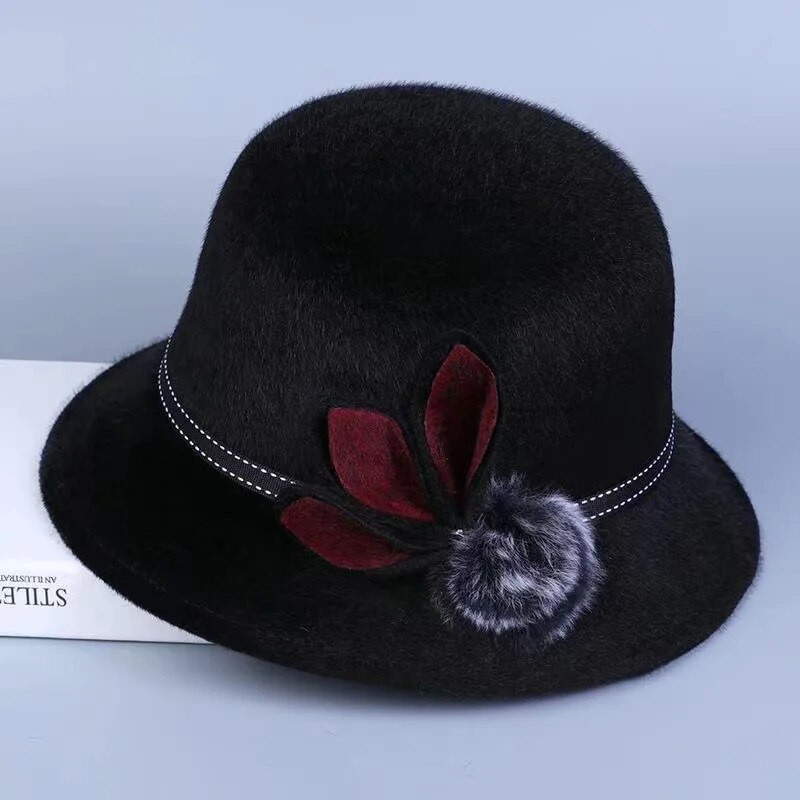 Rudens ziema Fedoras sieviešu cepure Sieviešu priekšgala cepure Mātes kupola cepure Vilnas vintage eleganta kāzu baznīca Džeza cepure kovboju cepure