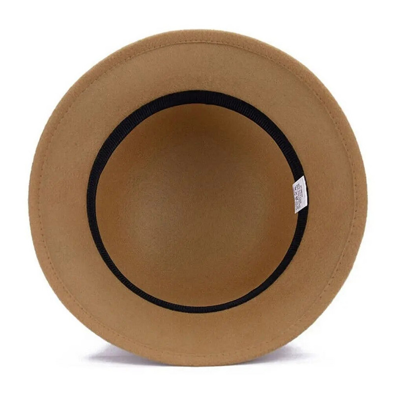 Naiste sügistalvine soe müts Vintage villane vildist ämbrikübar Retro Elegantne Bowknot Church Bowler Cloche Cap Ääris Bowler Fedora Mütsid