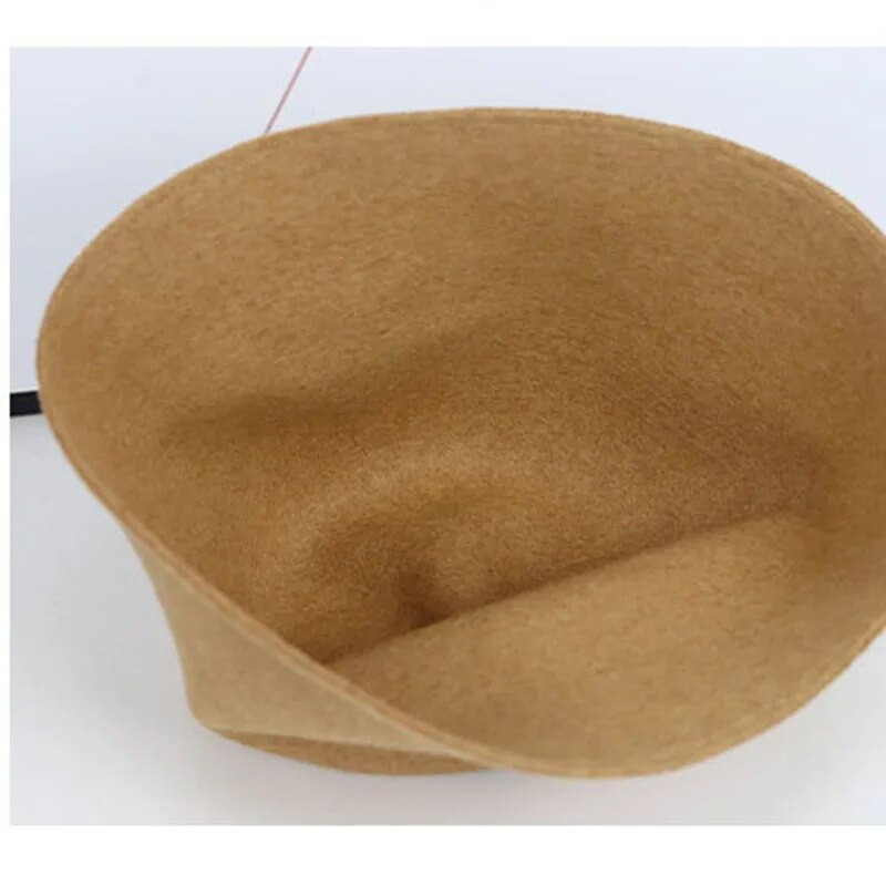 MAXSITI U Rudens un ziemas Vilnas Vintage kausa cepure Sievietēm cieta kampaņa cepure zvejnieka cepure Basin Caps